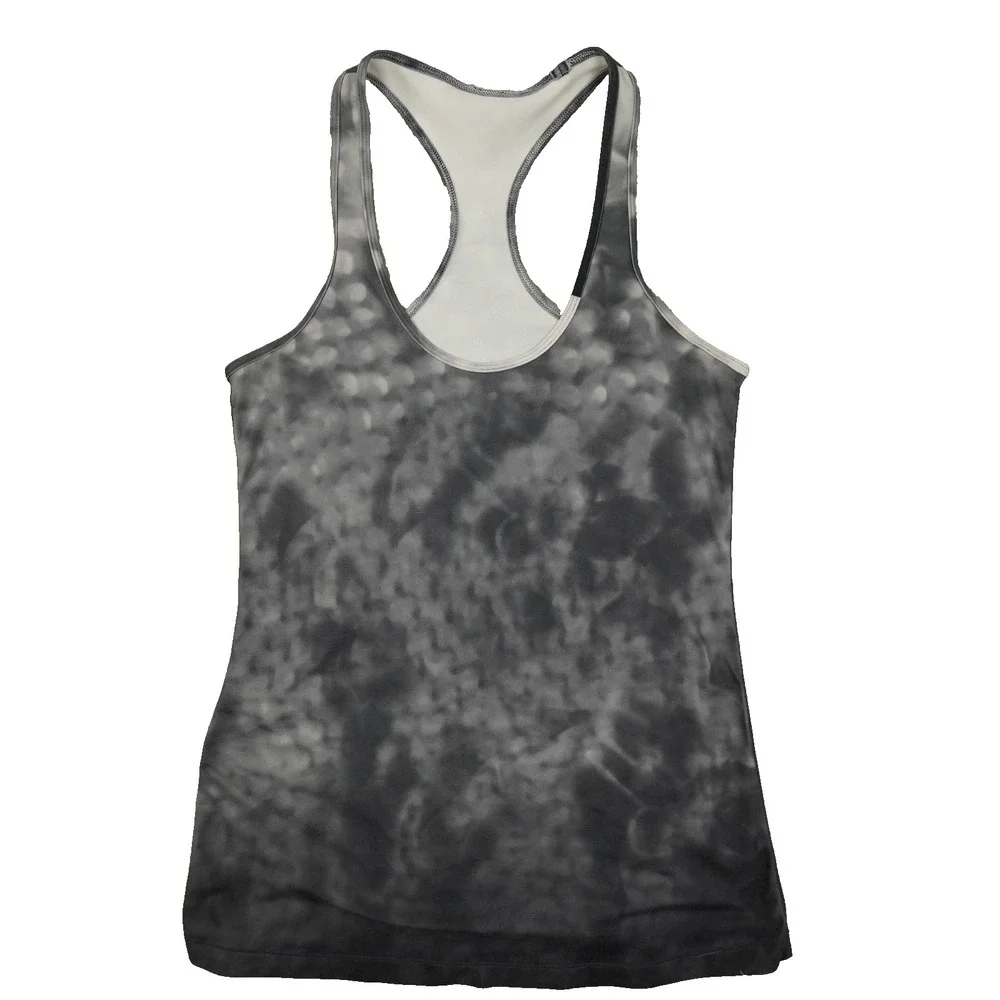 Lululemon Cool Racerback Tank Top Womens‎ 8 Snowy Owl Gray Active Yoga